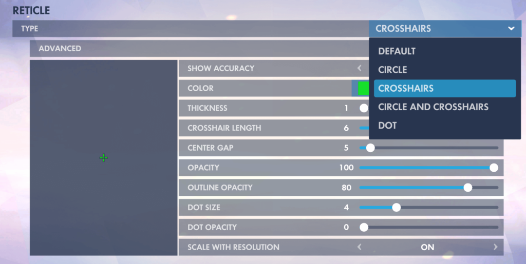 overwatch crosshair